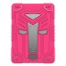 4 in 1 Transformers Stand Case Cover With Touch Through Screen Protector for iPad Pro 9.7 inch/iPad Air2 - Rose red/Grey
