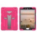 4 in 1 Transformers Stand Case Cover With Touch Through Screen Protector for iPad Pro 9.7 inch/iPad Air2 - Rose red/Grey