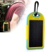 5000 mAh 2 USB Charging Port Sport Solar Mobile Charger for Smartphone - Blue/Yellow