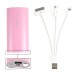 5000mAh Portable Smiling Face External Battery Backup Charger Power Bank For iPhone iPod Samsung BlackBerry HTC - Pink