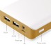 5200mAh Dual USB Ports External Battery Power Bank with Led Light - Gold
