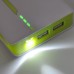 5200mAh Dual USB Ports External Battery Power Bank with Led Light - Green