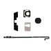 5 In 1 Home Button With Holder Repair Replacement Parts For iPad 4 - Black