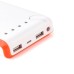6000 mAh Portable Backup External Battery Power Bank with Led Light Indicator for Smartphone/Tablet/Mp3/MP4 - Orange
