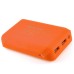 8800mAh External Portable Battery Charger Power Bank with Led Light - Orange