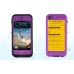 All-Around Protection Detachable Waterproof Plastic Case For iPhone 5/5s - Purple