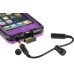 All-Around Protection Detachable Waterproof Plastic Case For iPhone 5/5s - Purple