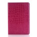 Alligator Pattern Wake/Sleep Dormancy Flip Stand Leather Case With Card Slots For iPad Mini 4 - Purple