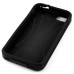 Anti-skid Hybrid PC and TPU Protective Back Case with Card Slot for iPhone 4 iPhone 4S - Black