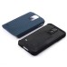 Anti Slip Slim Armor Pattern TPU Back Case Cover for Samsung Galaxy S5 - Dark Blue