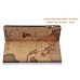 Antique World Map Pattern Folio Stand Leather Case Cover For iPad 2 / 3 / 4 - Brown