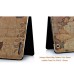 Antique World Map Pattern Folio Stand Leather Case Cover For iPad 2 / 3 / 4 - Brown