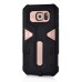 Armor Hybrid PC And TPU Protective Cell Phone Back Case For Samsung Galaxy S6 G920 - Rose Gold