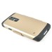 Armor S-View Window Dormancy Function TPU and PC Case for Samsung Galaxy S5 - Gold