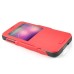 Armor S-View Window Dormancy Function TPU and PC Case for Samsung Galaxy S5 - Red