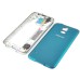 Back Cover Housing with Middle Frame for Samsung Galaxy S5 G900 - Silver/Blue