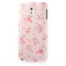 Beautiful Flower Pattern Leather Vertical Flip Case for Samsung Galaxy Note 3 - Pink