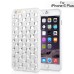 Beautiful Glittering Diamond TPU Protective Case for iPhone 6 Plus - Silver/White