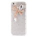 Beautiful Transparent Glittering Rhinestone Diamond Hard Case for iPhone 6 4.7 inch - Bowknot