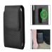 Bevel Grain Vertical Leather  Magnetic Pouch  Holster Case With Rotating Belt-Clip For Samsung Galaxy Note 2 N7100 Note 3 - Black