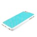 Bling Rhinestone Inlaid TPU Protective Back Case for iPhone 6 Plus - Blue/White