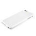 Bling Rhinestone Inlaid TPU Protective Back Case for iPhone 6 Plus - Silver/White