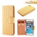 Bling Rhinestone Magnetic Folio Leather Case with Card Slot for iPhone 6 Plus - Gold
