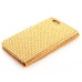 Bling Rhinestone Magnetic Folio Leather Case with Card Slot for iPhone 6 Plus - Gold