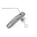Bluetooth 4.0 Stereo Headset For All Bluetooth Enabled Devices  - Grey (including a Mono Earpiece)