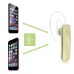 Bluetooth 4.0 Stereo Headset For All Bluetooth Enabled Devices  - Light Gold (including a Mono Earpiece)