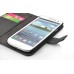 Braided Fabric Holster Leather Case For Samsung Galaxy S3 i9300 - Black