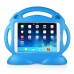 Brand New 3D Smiling Face Design Easy Handing Soft Silicone Stand Back Case Cover For iPad Air iPad Air 2 - Blue