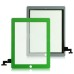 Bright Color Touch Screen Glass Digitizer Replacement Part For iPad 2 - Green