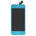 Bright Color iPhone 5 Digitizer Touch Panel Screen With LCD Display Screen + Flex Cable + Supporting Frame + Home Button - Blue