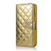 Bright Skin with Metal Diamond Studded Wallet Leather Case with Card Holder for iPhone 6 Plus - Gold