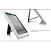 Build-In Stand Silicone And Plastic Assembly Case Cover For iPad 2 / 3 / 4 - White