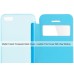Caller ID View Window PU Leather Folio Flip Case With Transparent Back Cover For Apple iPhone 5C