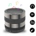 Camera Lens Shape Portable Stereo Bluetooth Speaker - Black