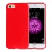 Candy Color Slim TPU Case Cover for iPhone 7 - Red