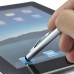 Capacitive Stylus + Twisting Pen For iPhone iPod iPad - Silver (With Silver Clip)