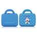 Cartoon Doraemon Figures Suitcase Style Canvas Bag Case For iPad 1 / 2 / 3 / 4 - Blue