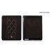 Chanel Style Porsche Logo Stand Folio Leather Case For iPad 2 - Coffee