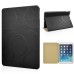 Circle Pattern Flip Stand Leather Case for iPad Air - Black
