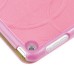 Circle Pattern Flip Stand Leather Case for iPad Air - Pink
