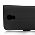 Classical Brushed Design Leather Flip Case For Samsung Galaxy S4 i9500 - Black