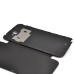 Classical Lychee Grain Leather And Alloy Back Cover With NFC For Samsung Note 2 N7100 - Black