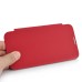 Classical Lychee Grain Leather And Alloy Back Cover With NFC For Samsung Note 2 N7100 - Red