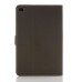 Classical Magnetic Flip Stand Leather Smart Cover Case With Wake / Sleep Function For iPad Mini 4 - Gray-Brown