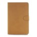 Classical Magnetic Flip Stand Leather Smart Cover Case With Wake / Sleep Function For iPad Mini 4 - Yellow-Brown