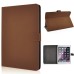 Classical Magnetic Flip Stand Leather Smart Cover Case with Wake / Sleep Function for iPad Air 2 (iPad 6) - Dark Brown